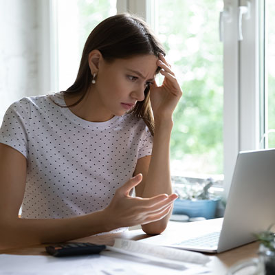 woman confused about what to do