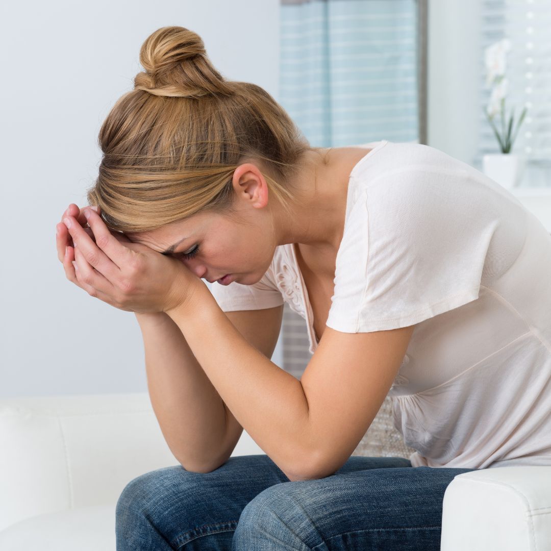 Stressed woman.
